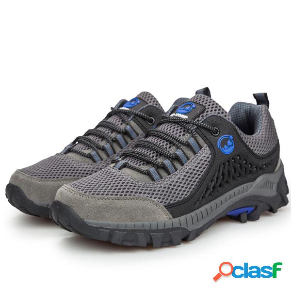 Big Size Men Hiking Shoes Mesh Cotton Blend Outdoor Trail