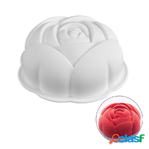 Bolo de silicone rosa molde de cozimento do bolo pan