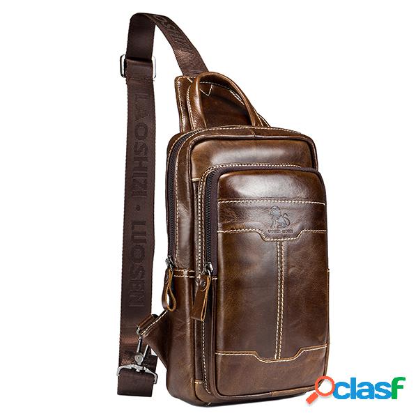 Bolsa Vintage Profissional Transversal Masculina de Peito