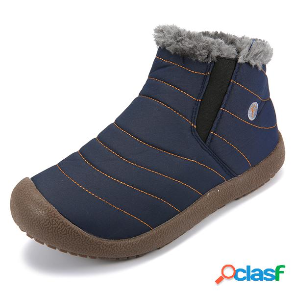 Botas Masculinas de Tamanho Grande Impermeável Slip On
