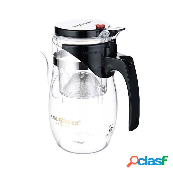 Bule de vidro 600ml resistente ao calor Kungfu Teasets