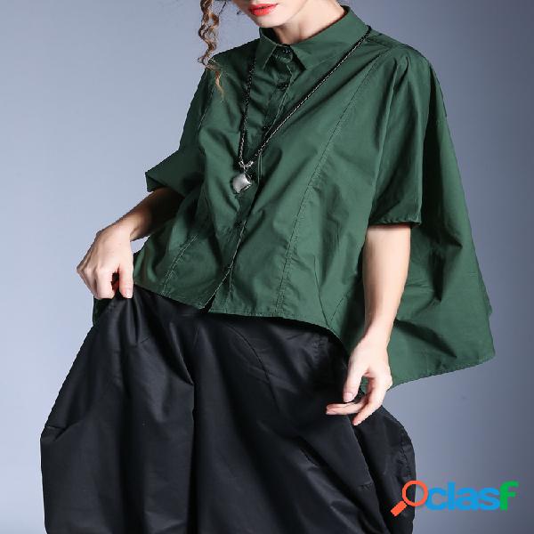 Camisas assimétricas da luva fraca do bastão da meia cor