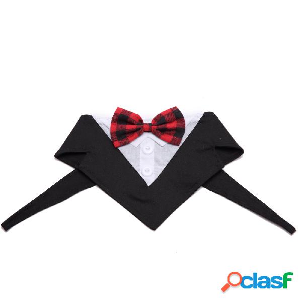 Cão Formal Tuxedo Bandana Laço Gravata Borboleta Pet