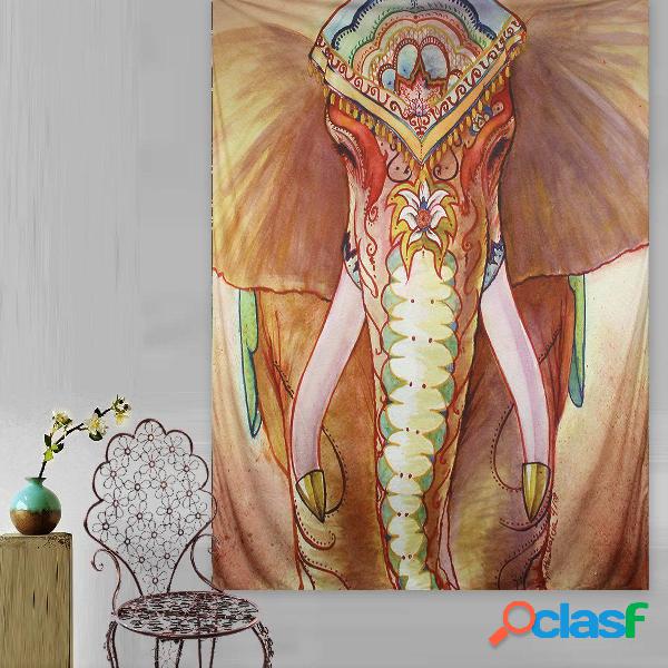Colorful Elephant Indian Mandala Wall Hanging Tapestry