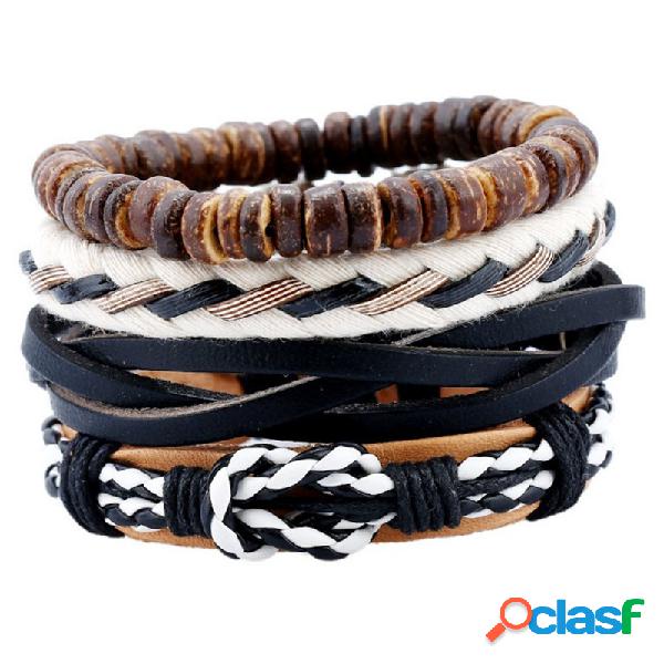 Conjuntos de Pulseiras Multicamadas do vintage Colorido