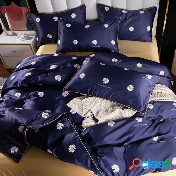Daisy Bedding Set Capa de Edredão Set Lençol Coreano +