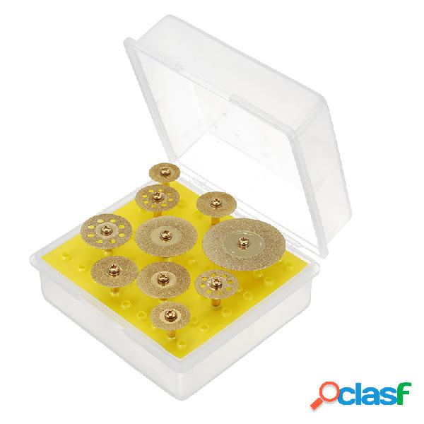 Drillpro 10 pcs discos de corte de diamante de titânio