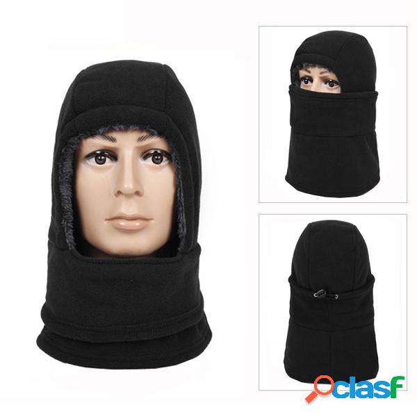 Gorro de Velo Grosso Protege Cabeça Rostos Orelhas À Prova