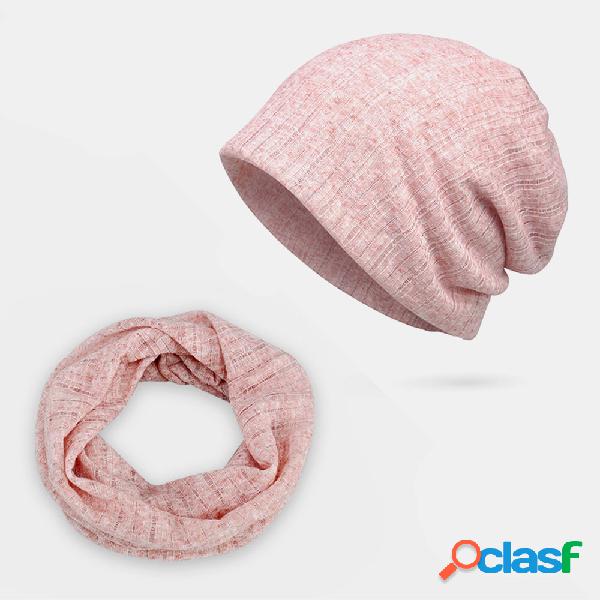 Hollow Breathable Beanie Hat Sunscreen Thin Scarf Hat