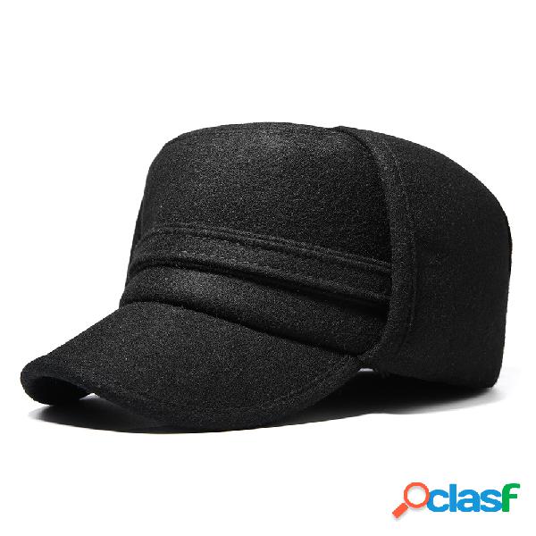 Homens Inverno Espessamento Veludo De Algodão Orelhas