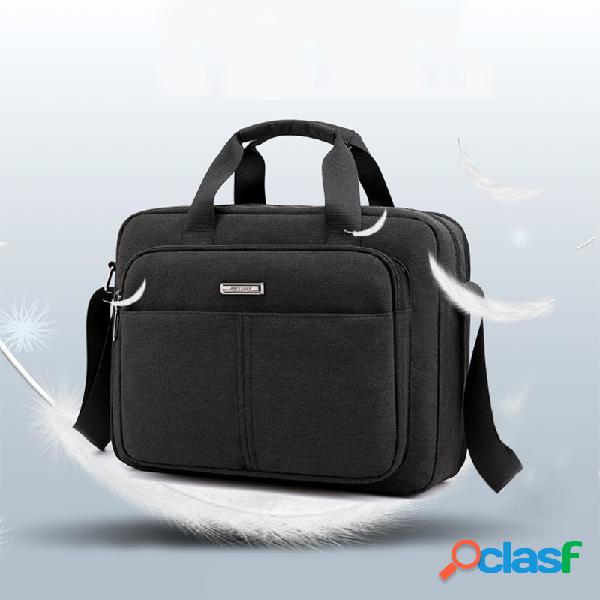 Homens Nylon Laptop impermeável Bolsa Crossbody de bolsa