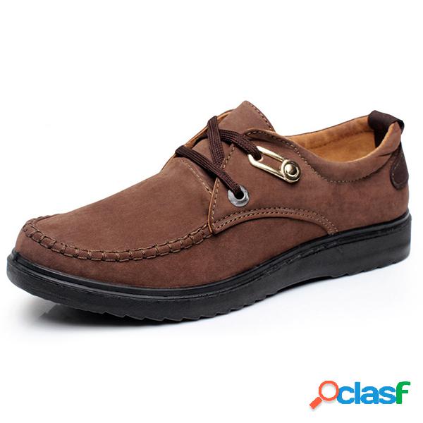 Homens Tamanho Grande Pano Antiderrapante Sapatos Casuais