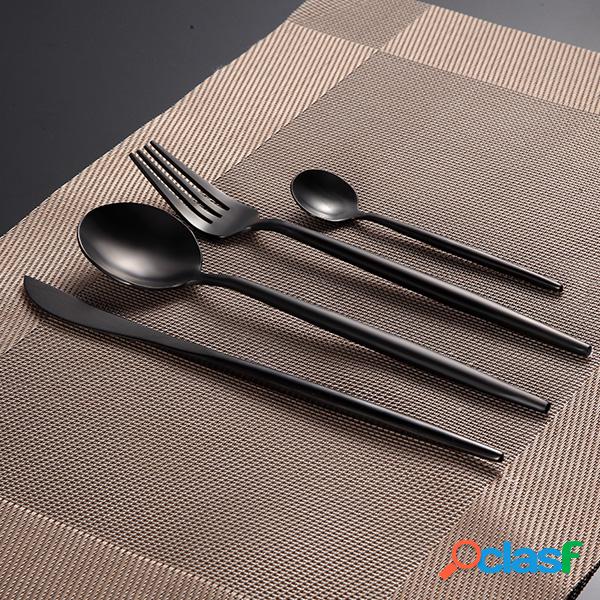 KCASA FL2 4 Pieces Food Grade 304 Talheres de aço
