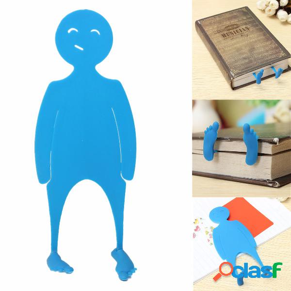 Marcador azul da forma do personagem de banda desenhada