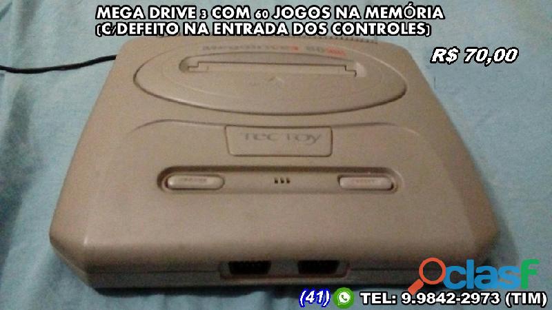 Mega drive 3 (leia descrição)