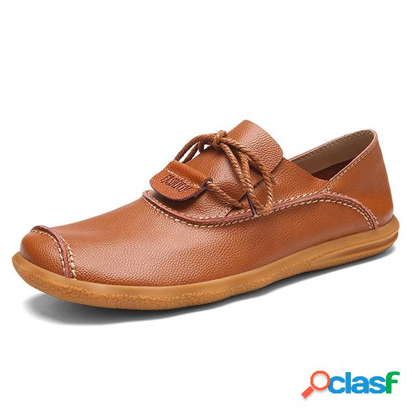 Men Delicate Costura Desgaste Resistente Soft Atacar Cap Toe