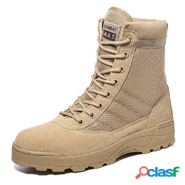 Men Outdoor Waterproof Slip Resistente Zipper Work Boots