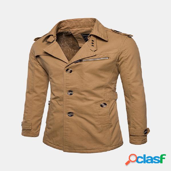 Mens Engrossar Quente Single-breasted Insignia Design Terno