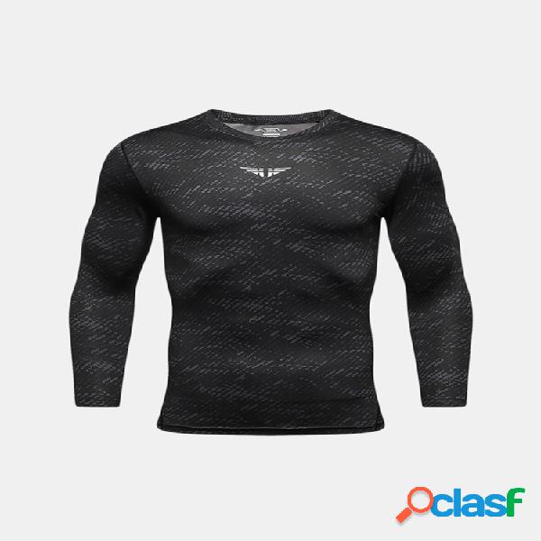 Mens PRO Compressão de secagem rápida Skinny Fit Aptidão