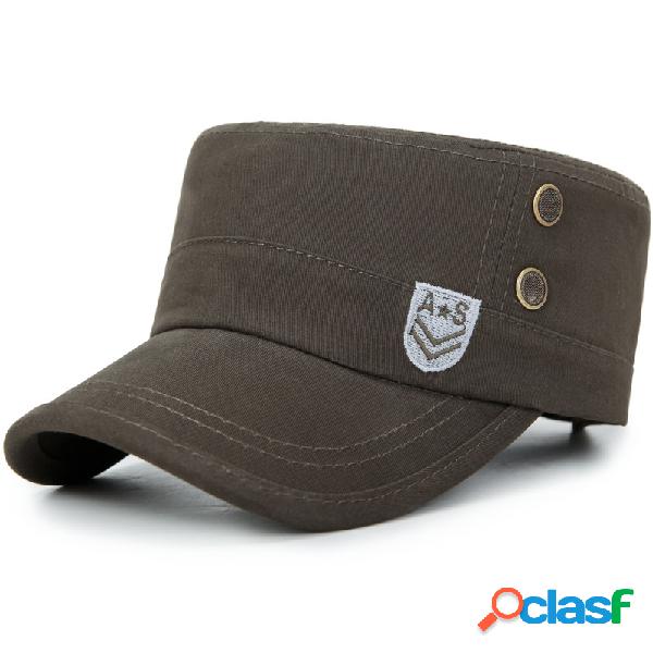 Mens Verão Vintage Brim Flat Cap Respirável Lavado