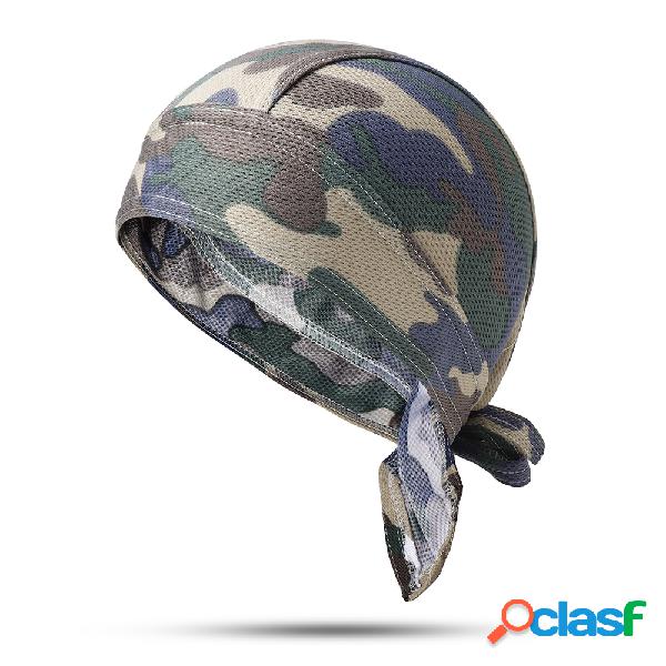 Mens camuflagem pirata Chapéu respirável dobrável