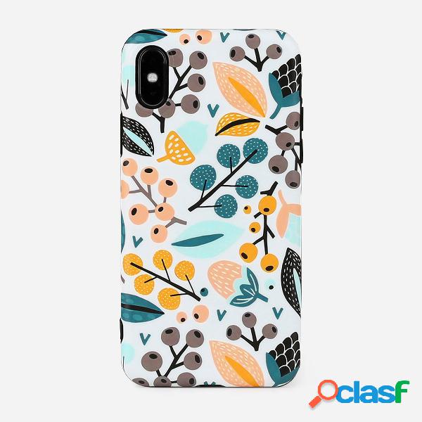 Mulher Unisex Tropical Folha Padrão TPU Soft Cute Phone