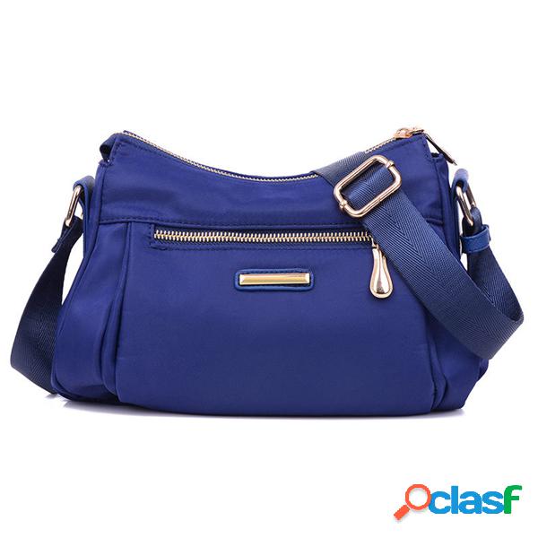 Mulheres Nylon Casual Durável Crossbody Bolsas Waterproof