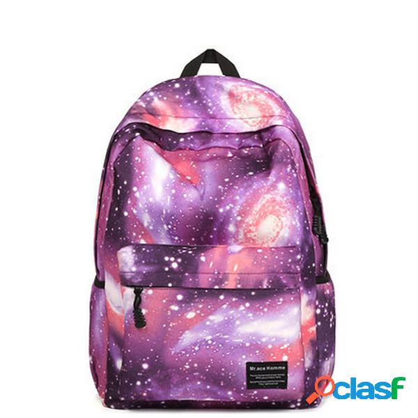 Mulheres Star Dazzle Color Canvas Backpack