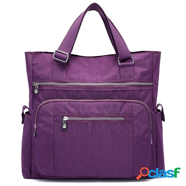 Mulheres casuais Nylon Ombro impermeável de bolsa de grande