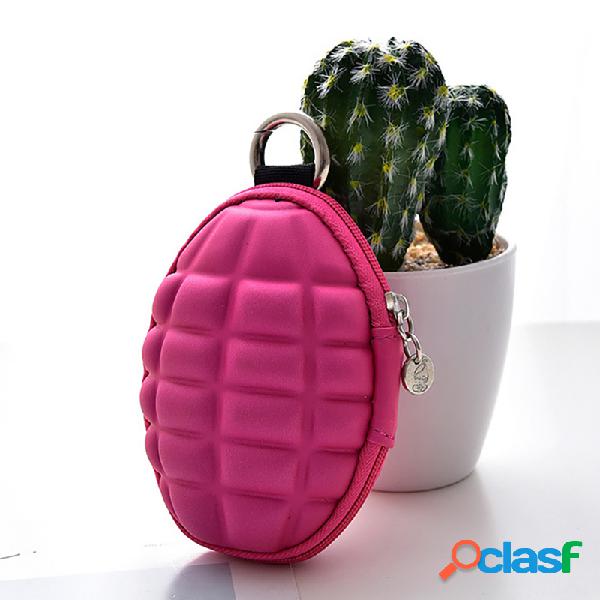 Mulheres homens criativo moeda bolsa simples multi-função