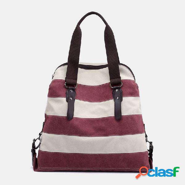 Mulheres lona patchwork bolsa crossbody Bolsa