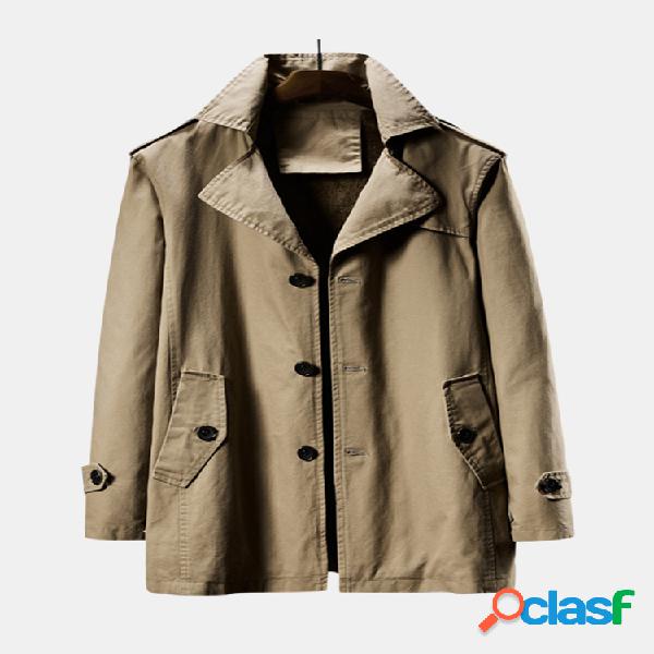 Negócios casuais dos homens Classic Mid-Long engrossar