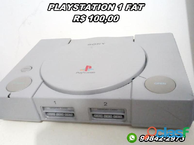 PlayStation 1 fat (leia descrição)