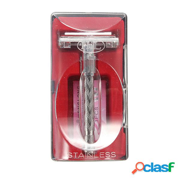 Raspador manual Vintage Double Edge Blade Men Safety Navalha