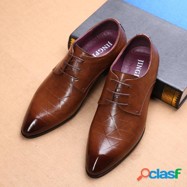 Sapatos Casuais Para Fatos formais de Couro de Tamanho