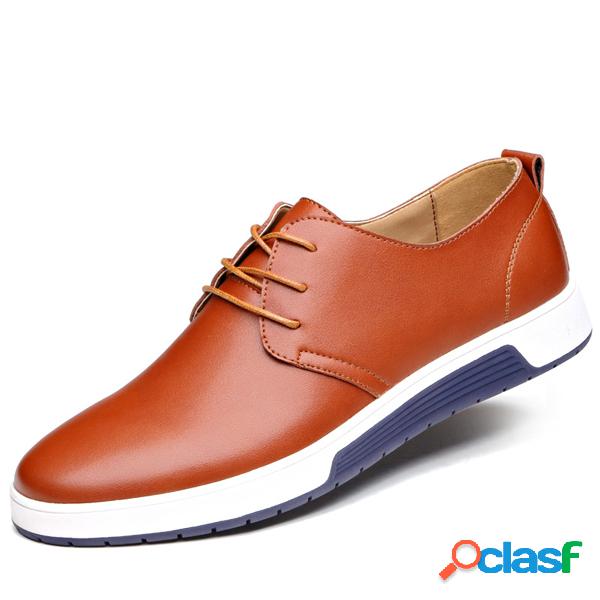 Sapatos De Tamanho Grande De Estilo Britânico De Couro