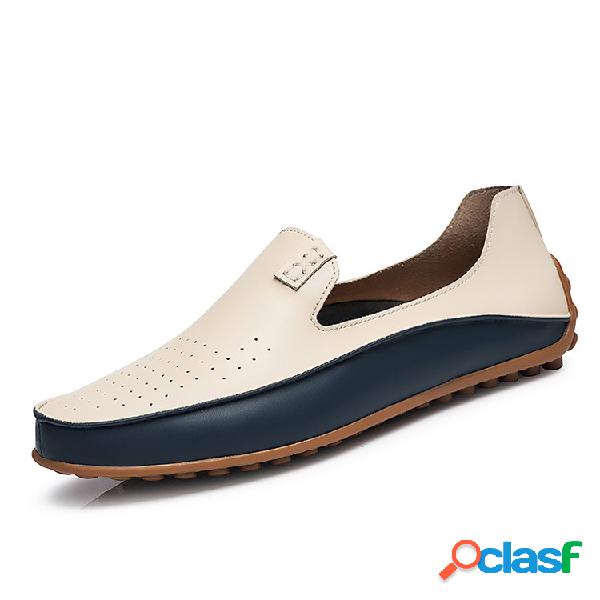 Sapatos Masculinos Loafers Casual de Tamanho Grande Slip on