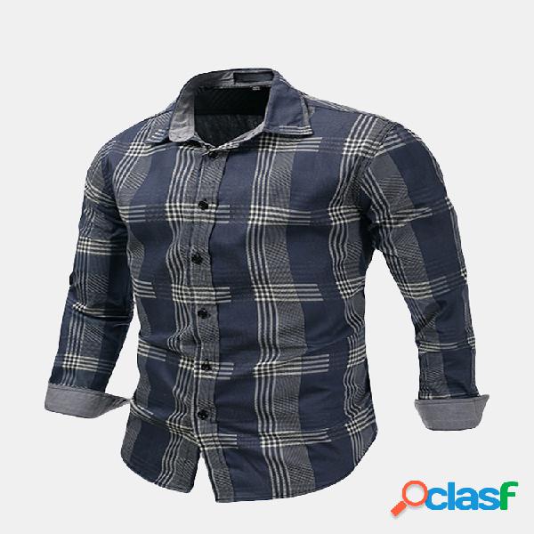 Slim Fit Business Casual verificado listrado Patchwork Dress
