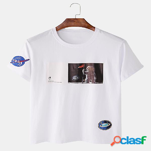 Tag engraçado da NASA dos astronautas dos desenhos camiseta