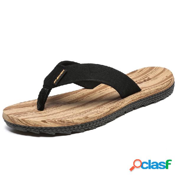 Tamanho grande homens Clip Toe antiderrapante resistente ao