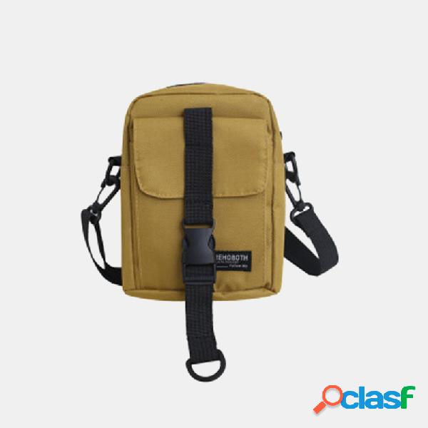 Telefone desportivo de retalhos para homens Bolsa Crossbody