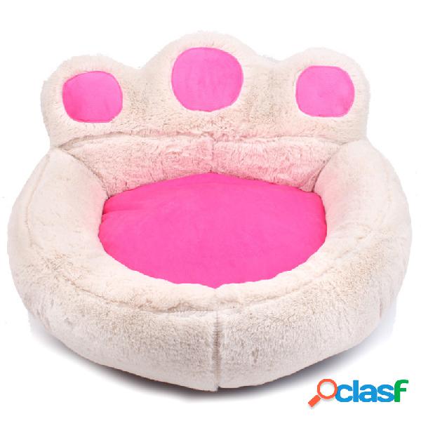 Urso Pata Inverno Quente Macio Pet Dog Cat Kennel Pet Cama