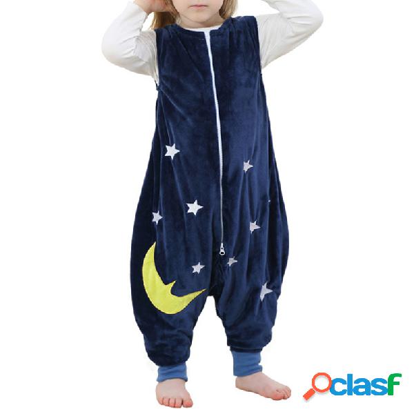 Velo da criança pijama meninas meninos macacão com zíper