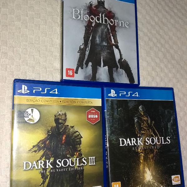 3 jogos da série souls