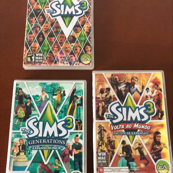 3 jogos the sims