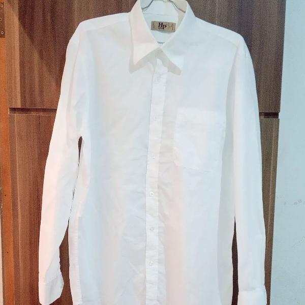 Camisa Branca Masculina de botões