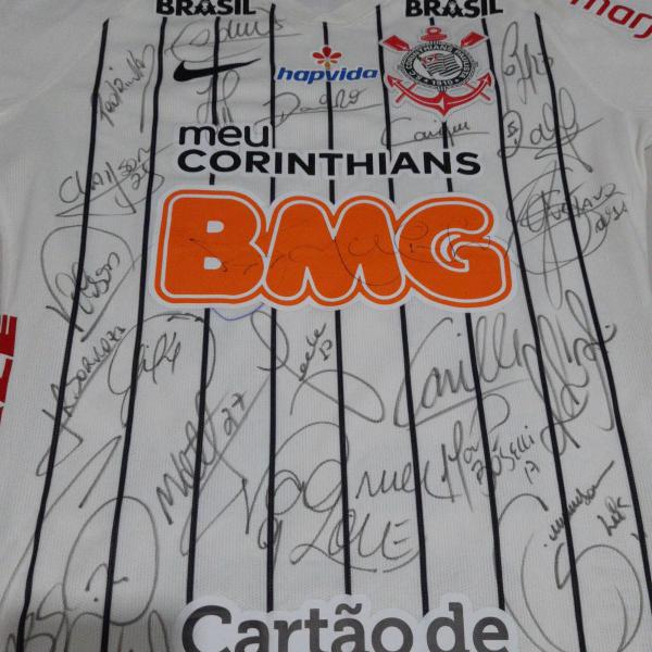 Camisa Oficial do Corinthians Autografada