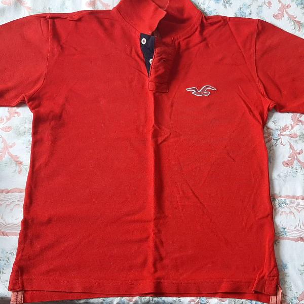 Camisa polo Hollister vermelha M