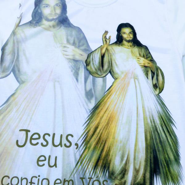 Camiseta Jesus Eu Confio Em Vós Tamanho M