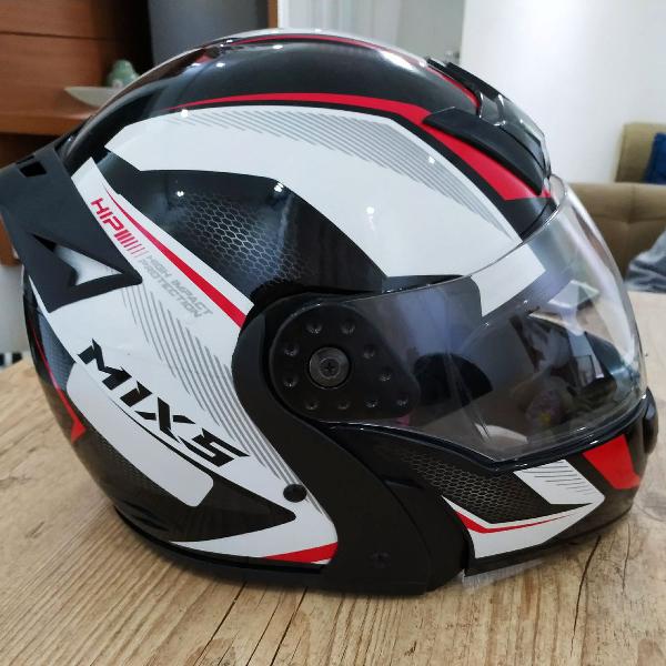 Capacete motoqueiro Branco